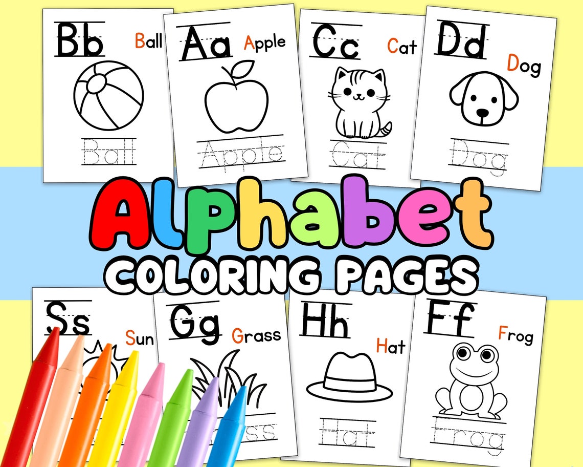 Alphabet Coloring Pages, Preschool Coloring Pages, Preschool Activity