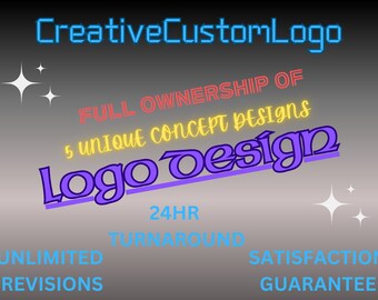 Création de logo experte | Image de marque personnalisée | Graphisme sur mesure | 5 concepts exclusifs | Fichiers vectoriels haute résolution
