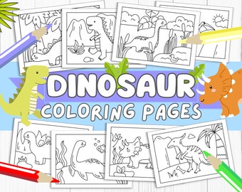 Easy Dinosaur Coloring Pages for Kids Toddlers Preschoolers Toddlers Coloring Book Easy Coloring Pages Dinosaur Printable Kids Activity