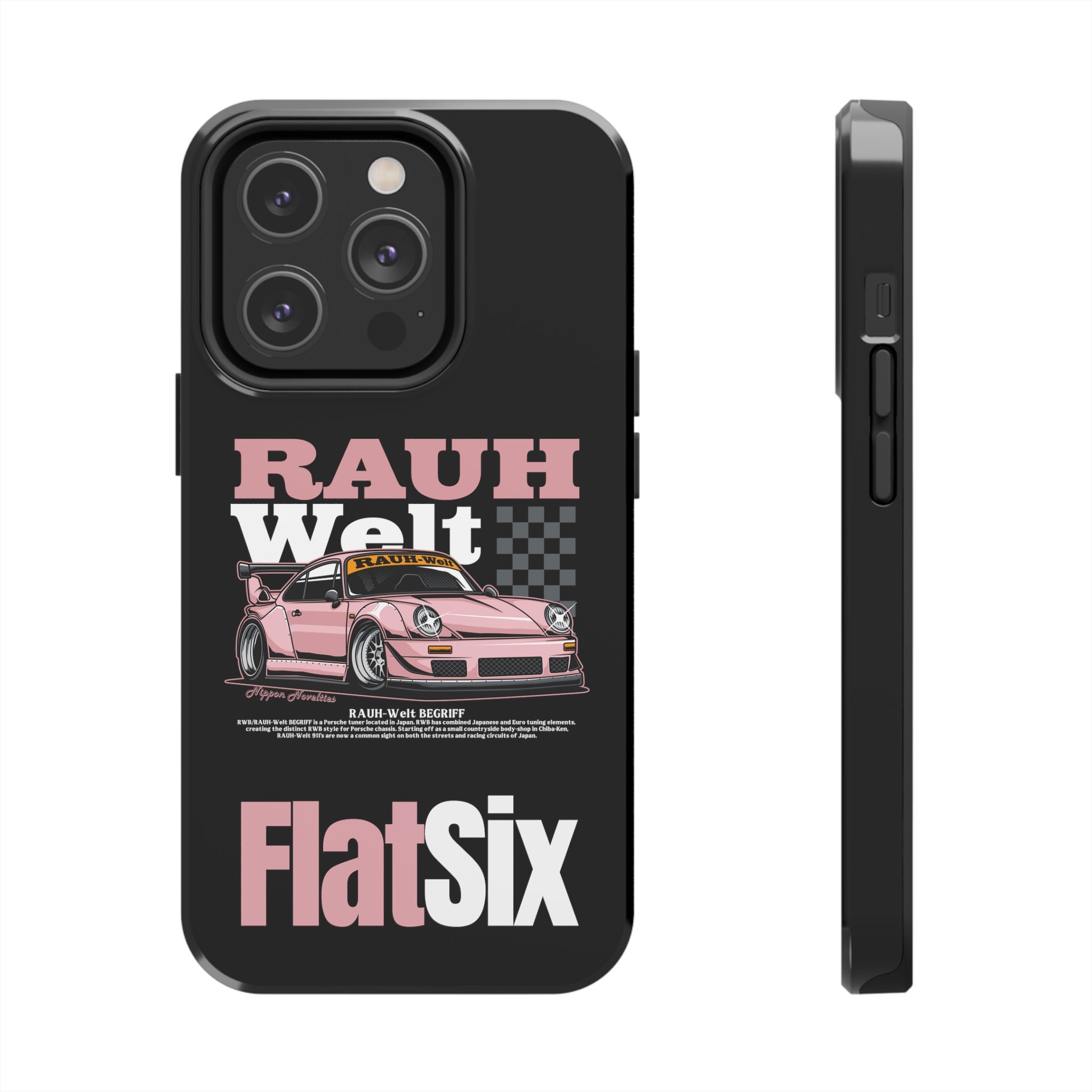 Printed Rubber Clip Phone Case Cover For iPhone - Audi V8 TFSI