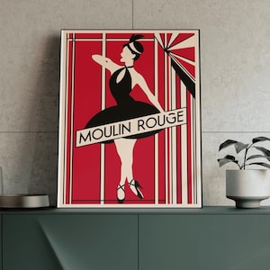 Moulin Rouge posters - Art Deco Prints - Moulin Rouge prints - wall art - Vintage posters - gifts for her - Decor - gifts for him - gifts