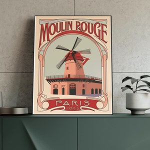 Moulin Rouge posters - Art Deco Prints - Moulin Rouge prints - wall art - Vintage posters - gifts for her - Decor - gifts for him - gifts