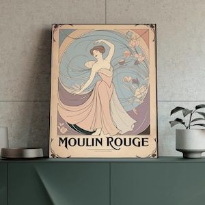 Moulin Rouge posters - Art Deco Prints - Moulin Rouge prints - wall art - Vintage posters - gifts for her - Decor - gifts for him - gifts