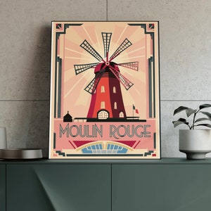 Moulin Rouge posters - Art Deco Prints - Moulin Rouge prints - wall art - Vintage posters - gifts for her - Decor - gifts for him - gifts