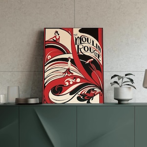 Moulin Rouge posters - Art Deco Prints - Moulin Rouge prints - wall art - Vintage posters - gifts for her - Decor - gifts for him - gifts