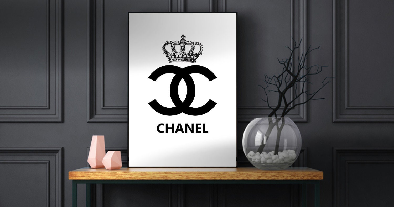 Chanel Perfume Starbucks Cup Fashion Wall Art Print