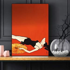 Rene Gruau print - 1920s posters - Art Deco prints - Rene Gruau poster - - 1920s prints - fashion prints - Wall art - gifts for her - gifts