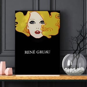 Rene Gruau print - 1920s posters - Art Deco prints - Rene Gruau poster - - 1920s prints - fashion prints - Wall art - gifts for her - gifts