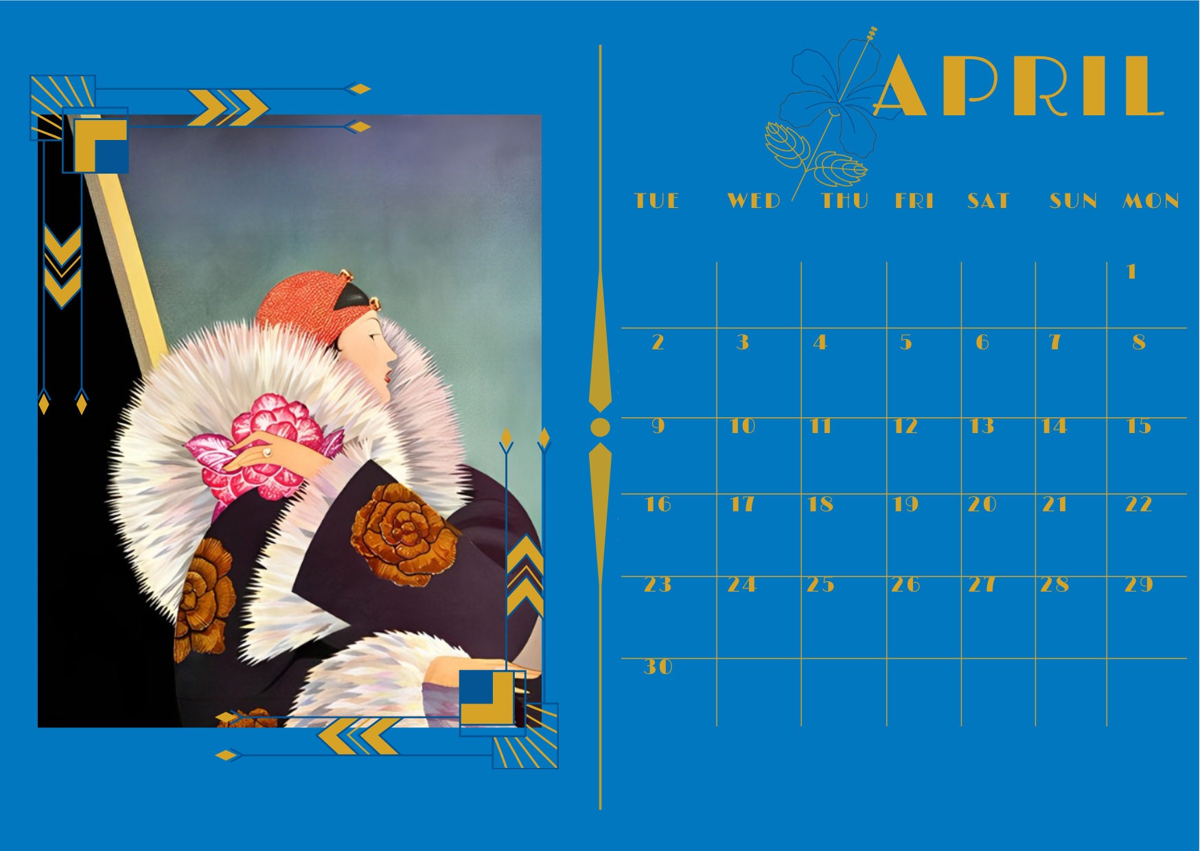 Wart Deco Calendar 2024 Clintons Julie Margaux