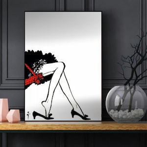 Rene Gruau print - 1920s posters - Art Deco prints - Rene Gruau poster - - 1920s prints - fashion prints - Wall art - gifts for her - gifts
