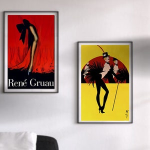 Rene Gruau print - 1920s posters - Art Deco prints - Rene Gruau poster - - 1920s prints - fashion prints - Wall art - gifts for her - gifts