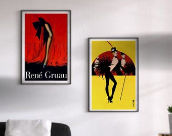 Rene Gruau Fashion Print – 1920s Art Deco Poster