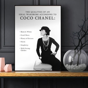 Tableau Fashion Coco Chanel  La Déco Pas Cher & Livraison Gratuite