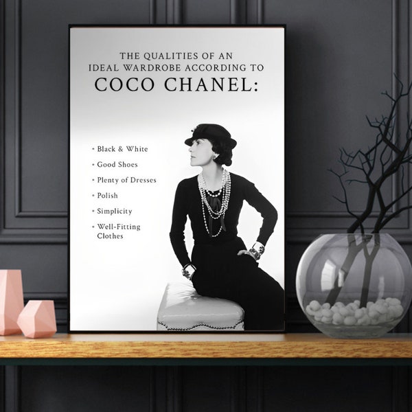 Coco Chanel prints - fashion prints - wall art - art deco prints - vintage prints - gifts for her - Digital Art - Coco Chanel poster