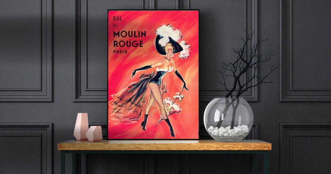 Art Deco Prints Moulin Rouge Posters 1920s Posters Wall Art Vintage