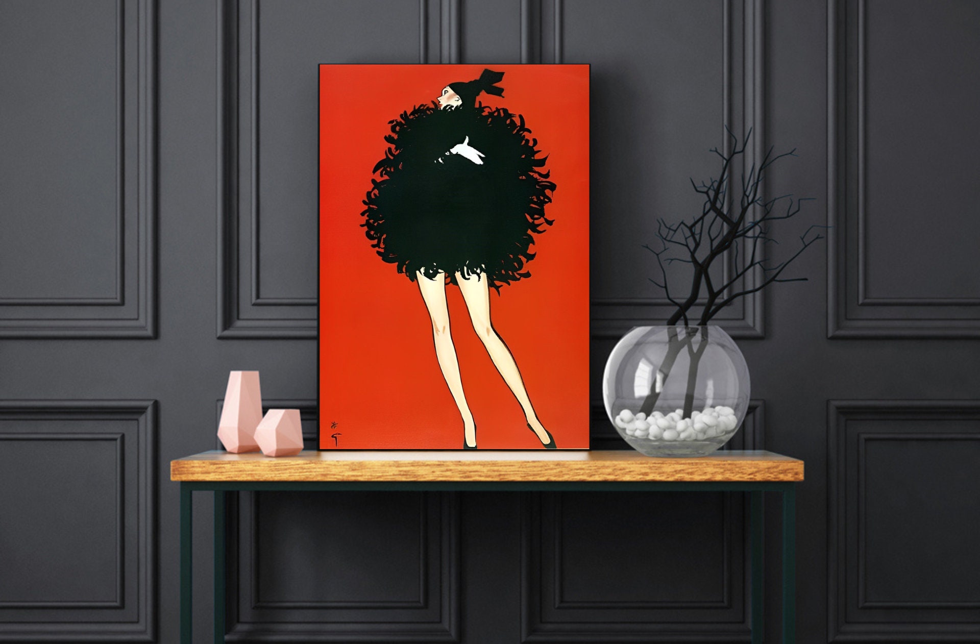 Rene Gruau print - 1920s posters - Art Deco prints - Rene Gruau poster - - 1920s prints - fashion prints - Wall art - gifts for her - gifts