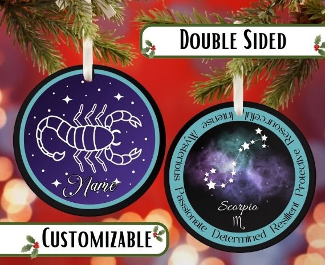 Zodiac Custom Custom Astrology Gift Zodiac Constellation Personalized Birthday Gift ...