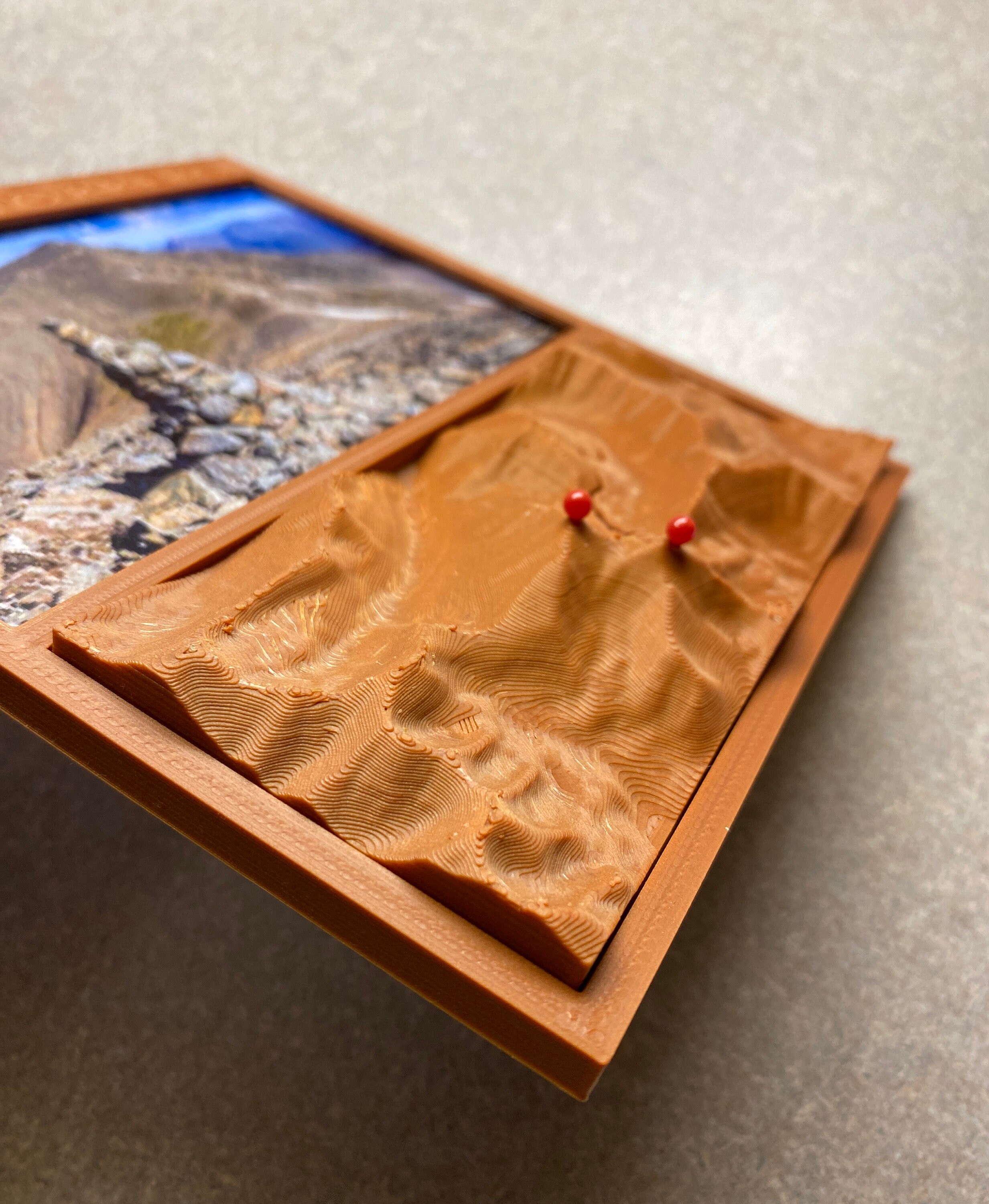 14er Frames 3d Printed Mountain Colorado 14er Hiking Etsy