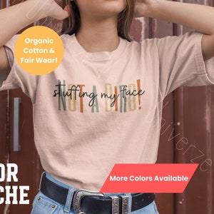 Organic Cotton T, Vegan Autumn Shirt, Plant Based Thanksgiving, Happy Turkey T-Shirt, Thanksgiving Tshirt Gift, TGIF, Veggie Cruelty Free