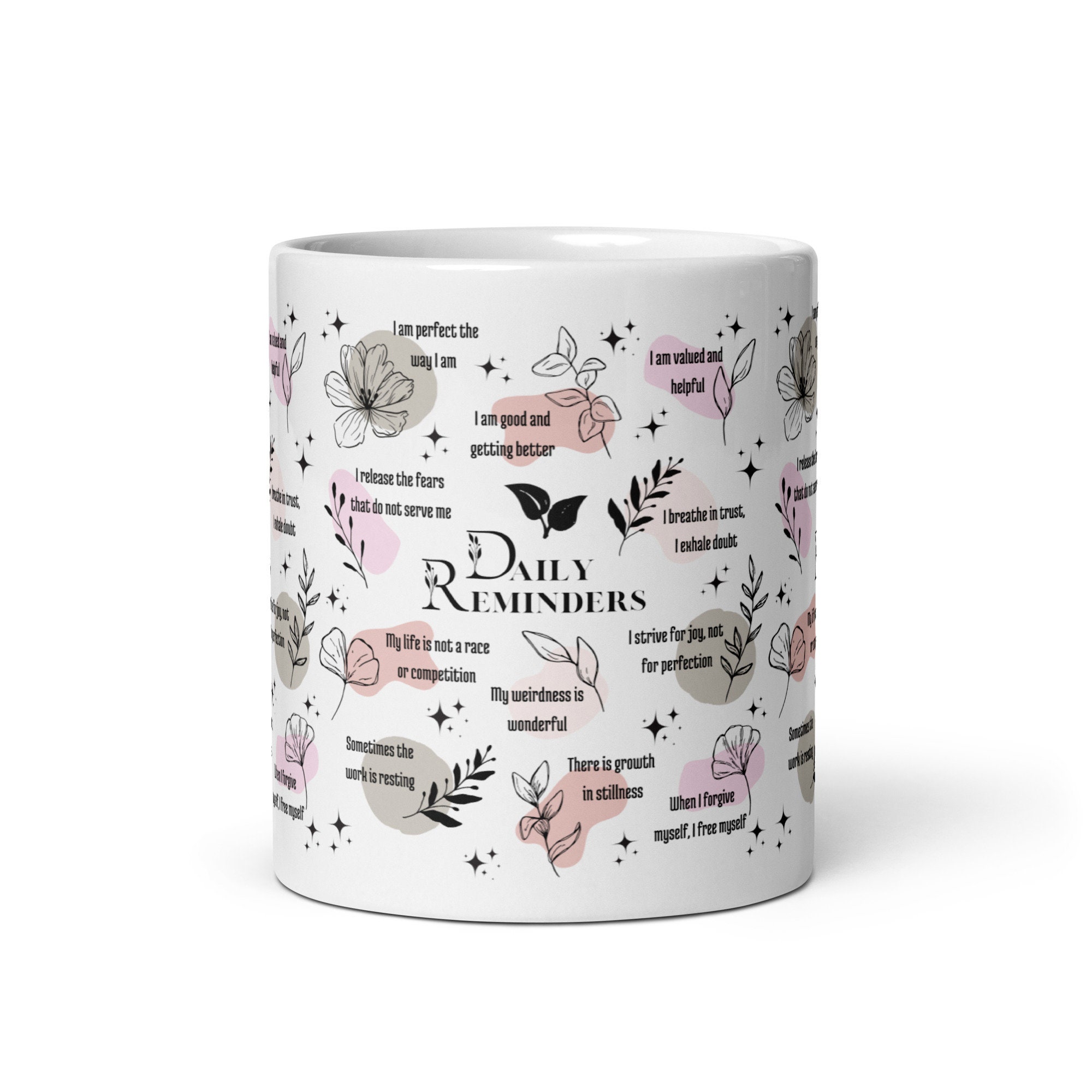 Morning Routine Mug Affirmation Mug, Daily Affirmation, Morning Routine Reminder, Spiritual ...