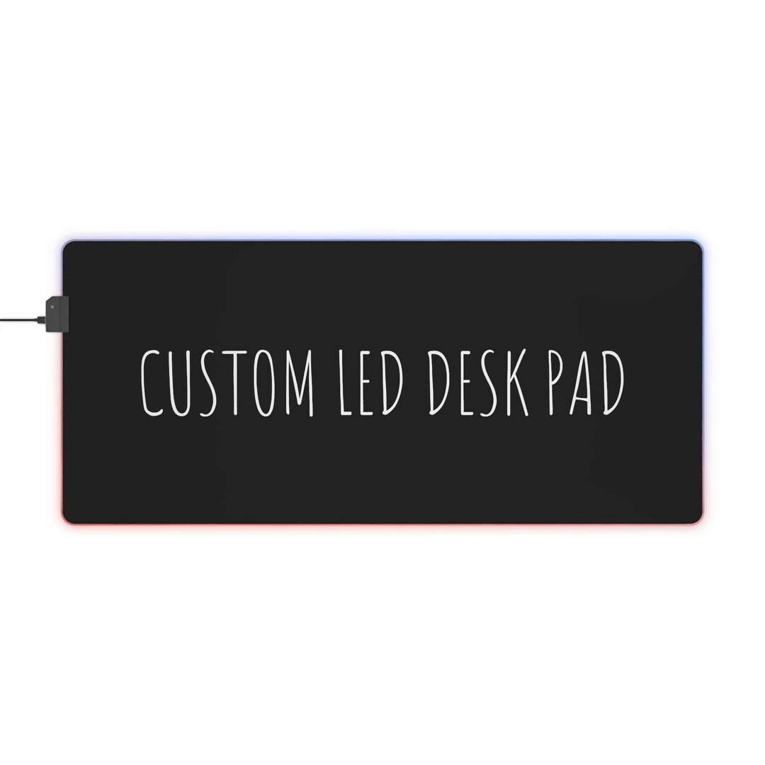 Custom Gaming Desk Pad RGB Gaming Mouse Padjapan LED Light Etsy