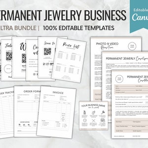 Permanent Jewelry Business Starter Kit, Permanent Jewelry Warranty Care Card, Permanent Jewelry Consent Forms, Permanent Jewelry Template