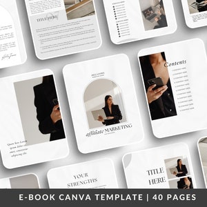 small business ebook template Canva | blogger ebook template | Digital ebook template | Minimalist magazine template | Lead magnet template