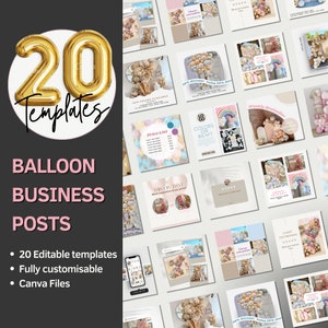 Balloon Decor Social Media Posts, Instagram, Facebook, Social Media Content, Balloon Decorations, Balloon Artist, Stylist, Balloon Business