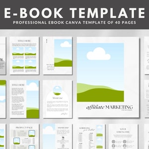 small business ebook template Canva | blogger ebook template | Digital ebook template | Minimalist magazine template | Lead magnet template