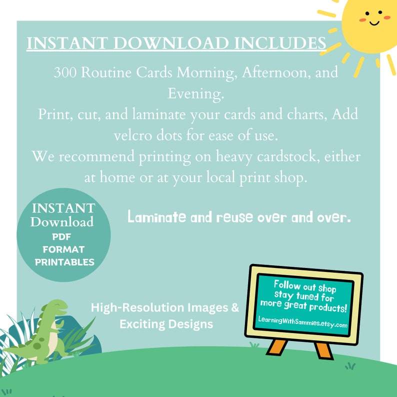 Weekly Kids Calendar, Printable Visual Schedule, Perpetual Calendar ...