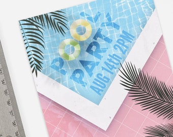 Pool Party Invitation Template Summer Party Swim Party Invitations Birthday Invitation Pool Birthday Party Invite Swim Birthday Invite