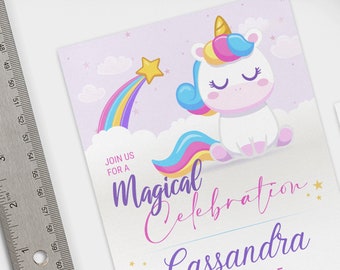 Unicorn Birthday Invitation Template Unicorn Invitation Unicorn Party Rainbow Birthday Party Unicorn Invitation Instant Download