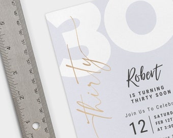 Thirty Birthday Invitation Template 30th Birthday Invitation Thirty Party Editable Invitation Digital Invitation 30th Celebration Turning 30
