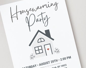 Housewarming Party Invitation Template New House Party New Home Invitation New Abode