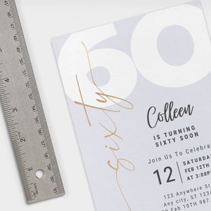 Sixty Birthday Invitation Template 60th Birthday Invitation Sixty Party Editable Invitation Digital Invitation 60th Celebration Turning 60