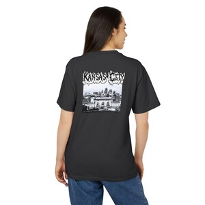Kansas City Skyline Union Station Tee | Garment-Dyed Faded Streetwear Shirt image 7