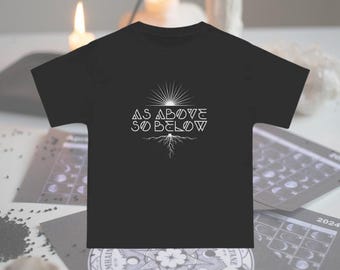 As Above So Below Oversized Graphic Tee, Witchy Occult Spiritual Clothing