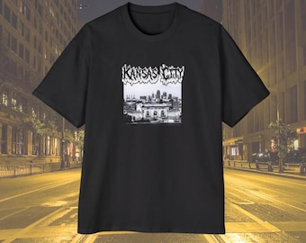 Kansas City Oversized Graphic Tee | Streetwear Alternative Gothic Midwest Fashion