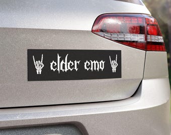 Elder Emo Car Magnet | Weatherproof Vinyl Alternative Accessory