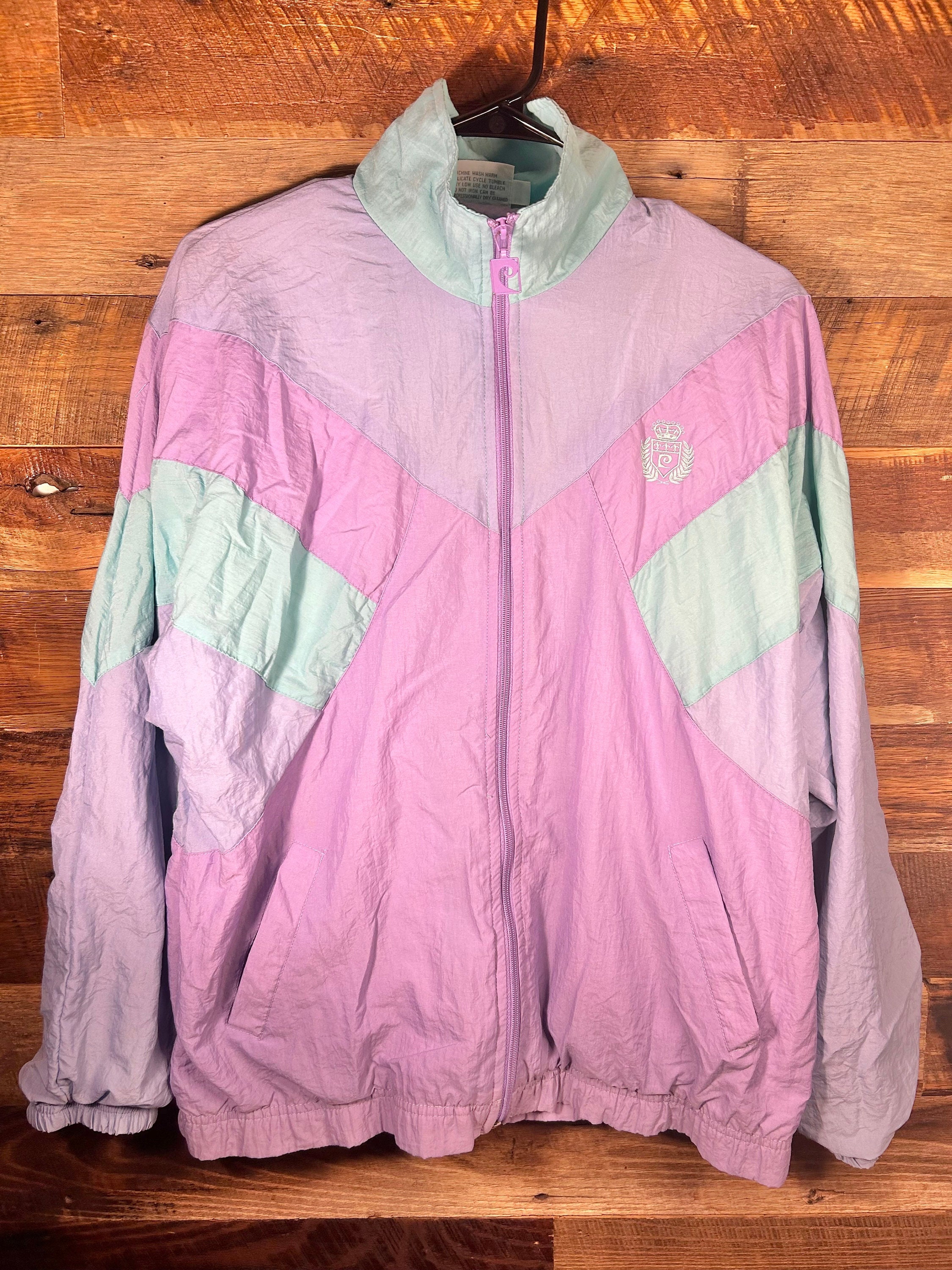Pastel Vintage Windbreaker Vintage Pierre Cardin Pastel Turquoise
