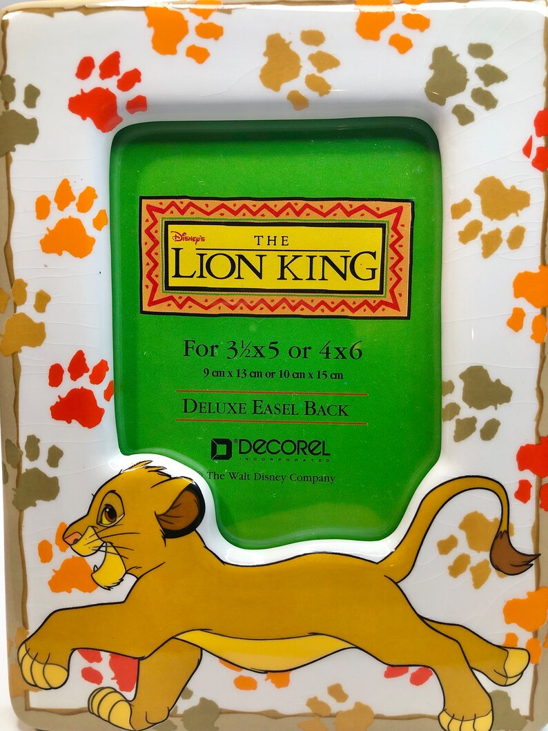 Vintage the Lion King Picture Frame Etsy