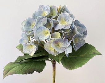 Artificial Real Touch blue Hydrangea flower