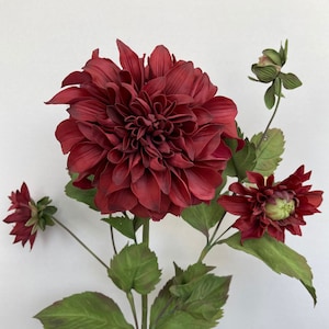 Artificial Real Touch Spartacus Dahlia