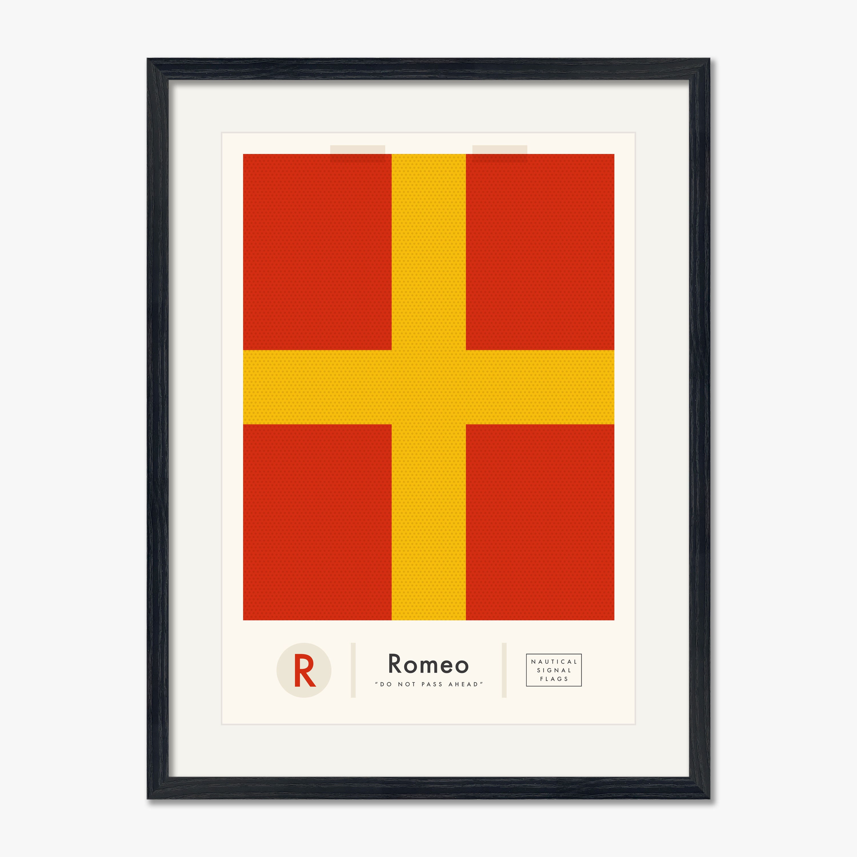 R For Romeo Nautical Signal Flag Art Print, 'R for Romeo', Seafaring Wall Art - Etsy