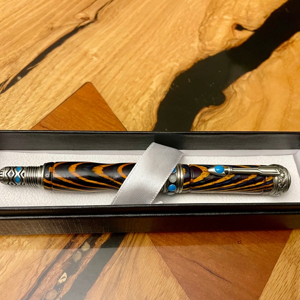 Southwest Rollerball Pen in Antique Pewter