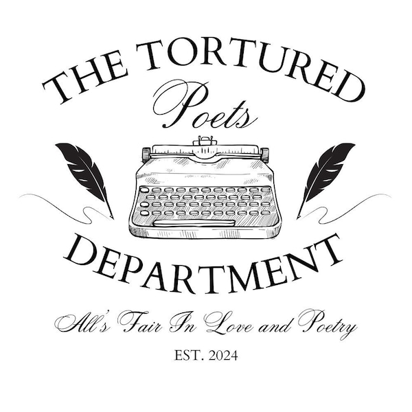 Tortured Poets Department Crest svg png, The Tortured Poets SVG, The Tortured Poets PNG, All's fair in love, Coquette, Social Club png