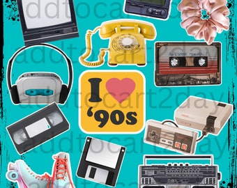 90s png, 90's vibes png, 90s kid png, sublimation design, Retro 90s Png, 1990s Shirt Design, VHS