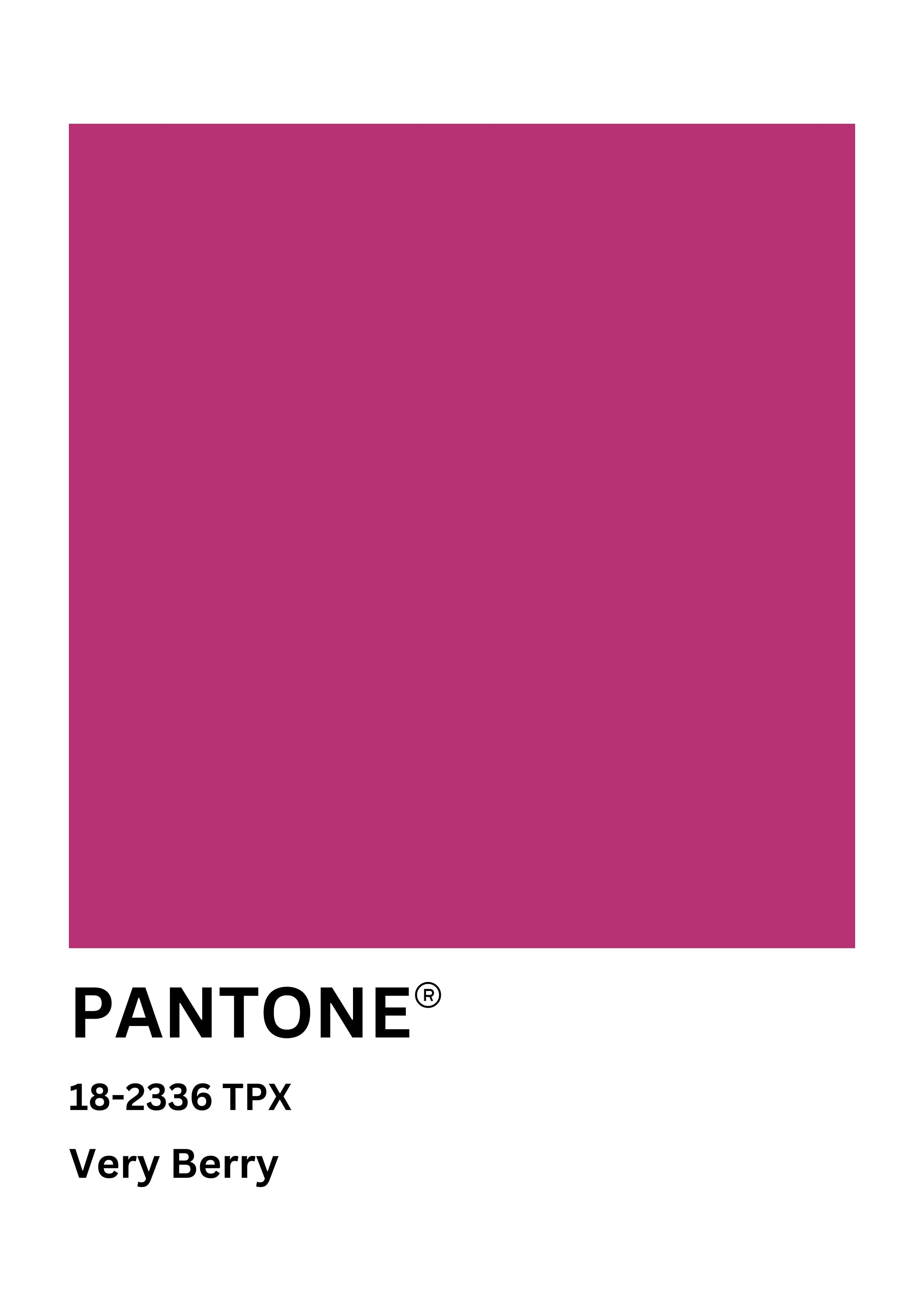 Pantone Color of the Year, PANTONE 2024 Print, Pantone VERY BERRY