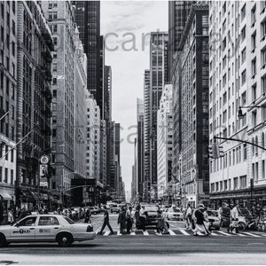 Sztuka ścienna NYC, Sztuka panoramy NYC, Modne pobieranie, Wystrój pokoju, Wydruk artystyczny Preppy, Sztuka ścienna Preppy, Wydruk modowy, Sztuka wózka barowego, Czarno-białe