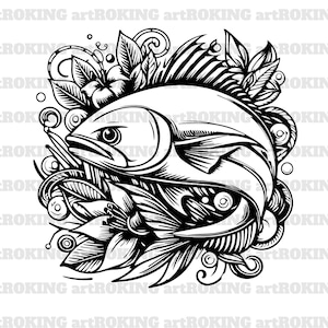 Mahi Mahi Fisch-Svg, Mahi Mahi Shirt, Mahi Mahi Vektor, Mahi Mahi Printable, Mahi Mahi Clipart